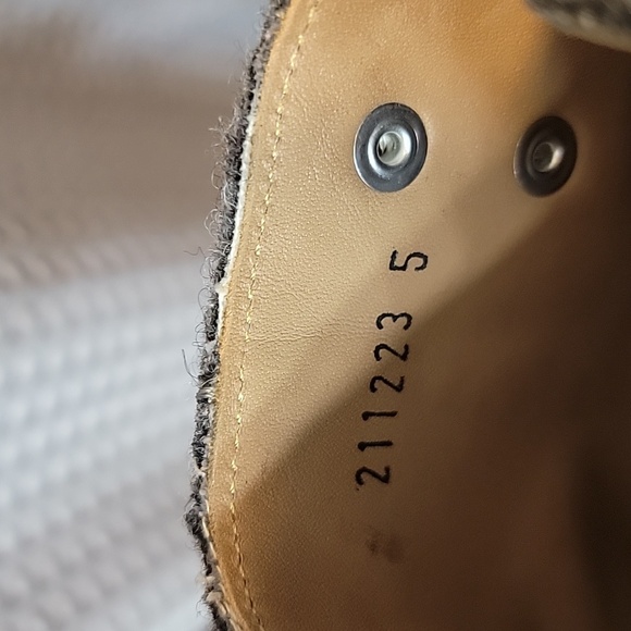 Grenson Women's Nanette Gray Lug Sole Felted Combat & Lace-up Boots UK 5 US 7.5 - Picture 7 of 9